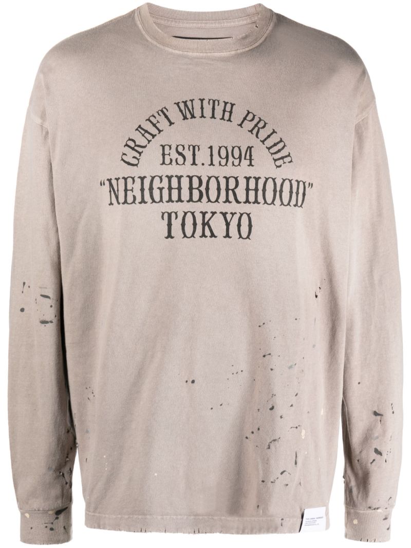 Neutral Damage Slogan-print T-shirt