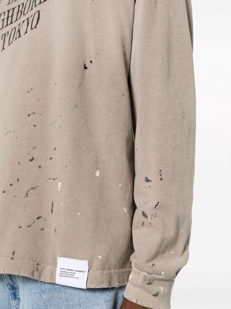 Neutral Damage Slogan-print T-shirt