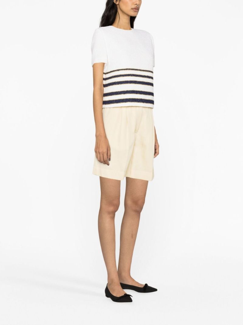 White MariniÃ_x0083_Â¨re Tweed Top