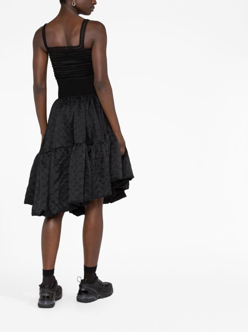 Black Sarina Tiered Full Skirt