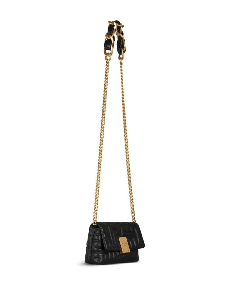 Black 1945 Quilted Leather Shoulder Bag