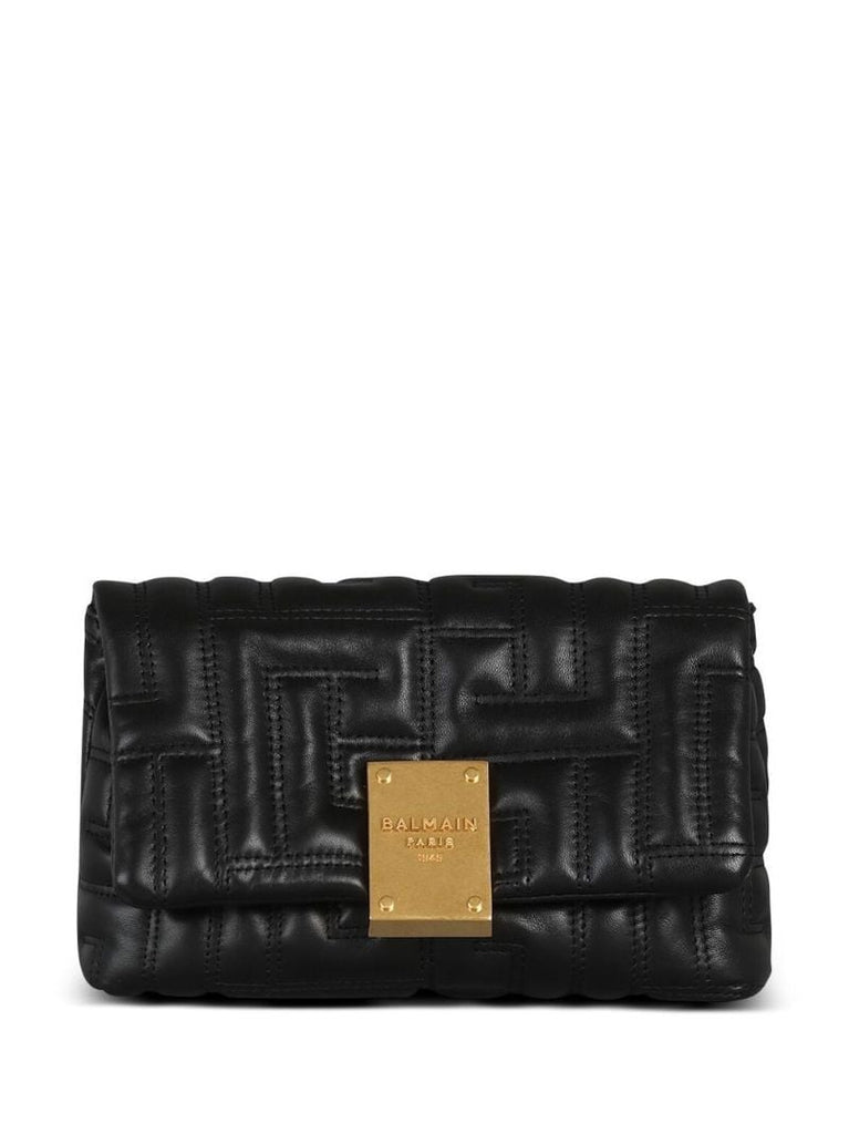 Black 1945 Quilted Leather Shoulder Bag
