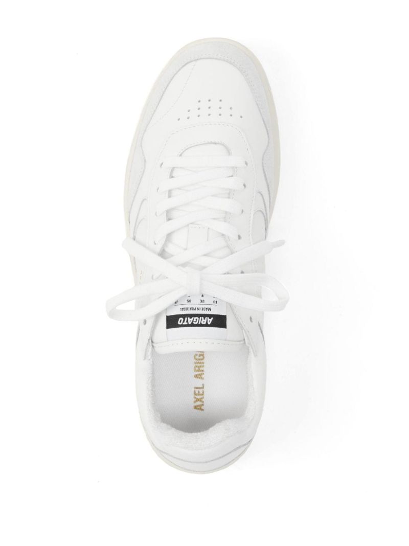 White Arlo Panelled Sneakers