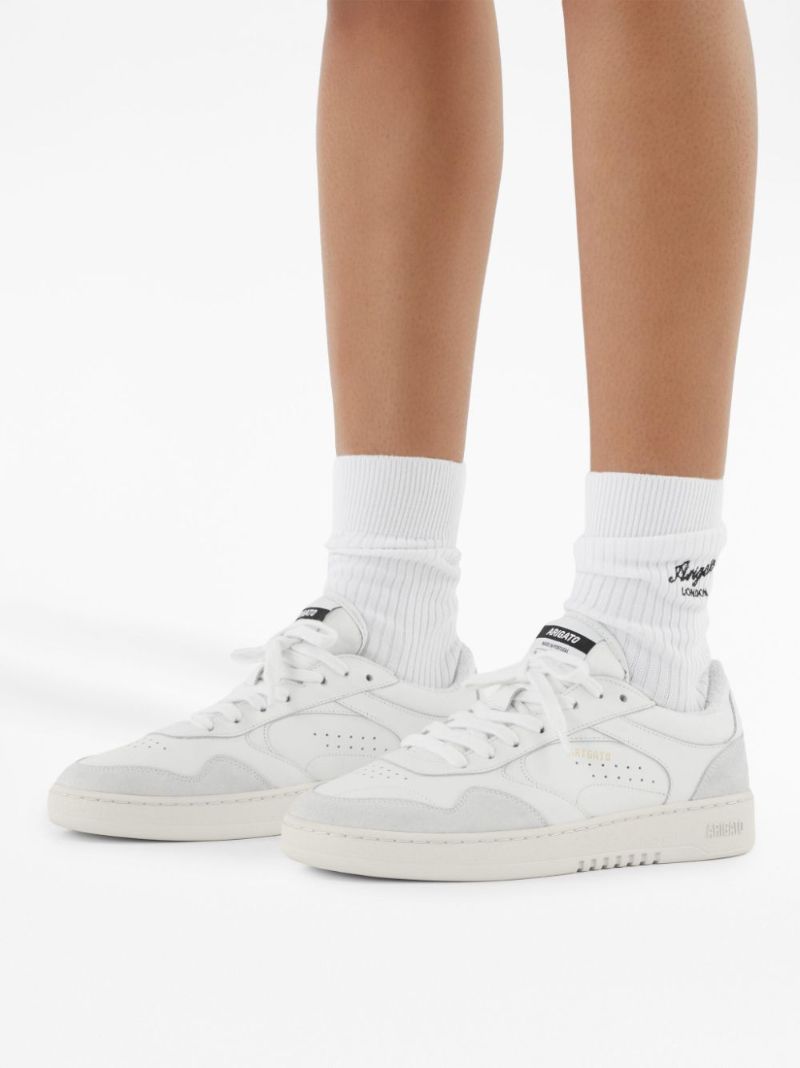 White Arlo Panelled Sneakers