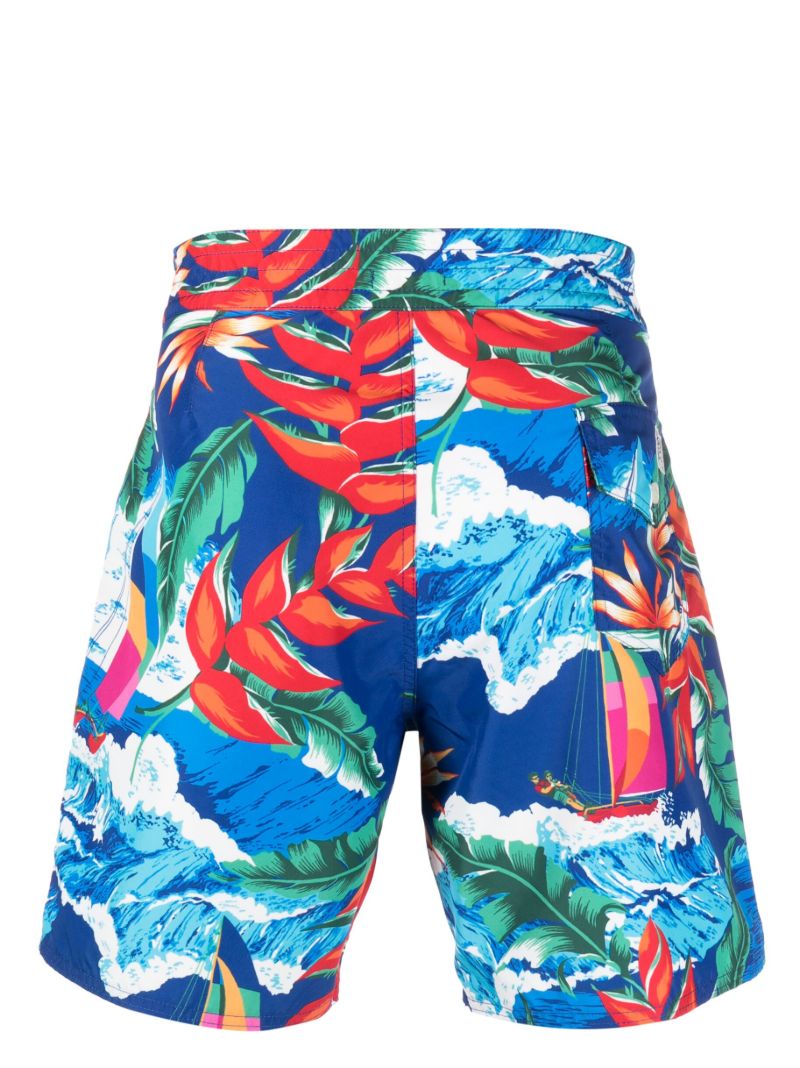 Blue Palm Island Swim Shorts