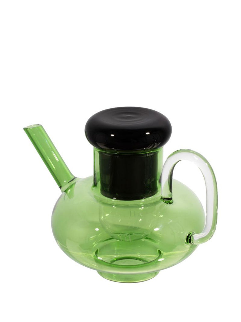 Green Bump Glass Tea Pot