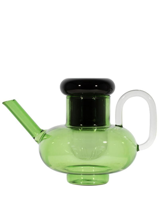 Green Bump Glass Tea Pot