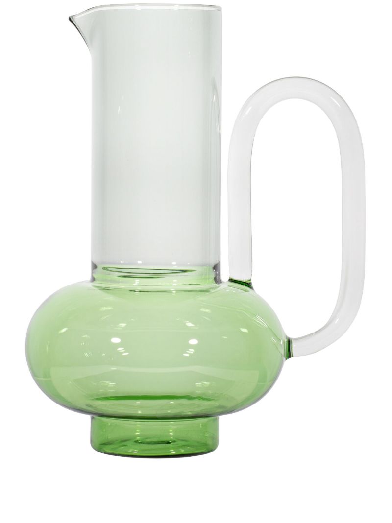 Green Bump Glass Jug