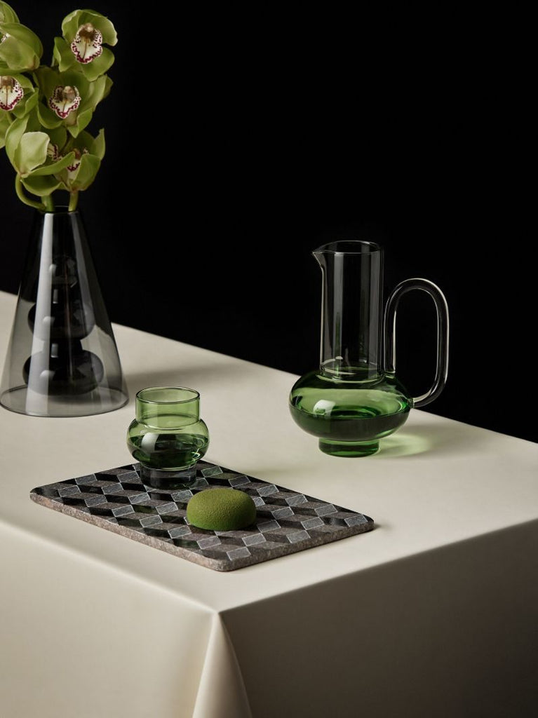 Green Bump Short Glass Set