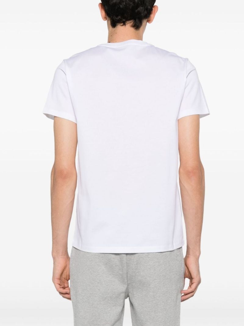 White Logo-patch Cotton T-shirt