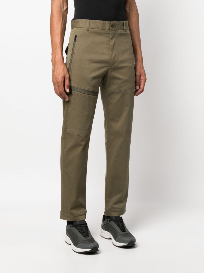 Green Straight-leg Trousers