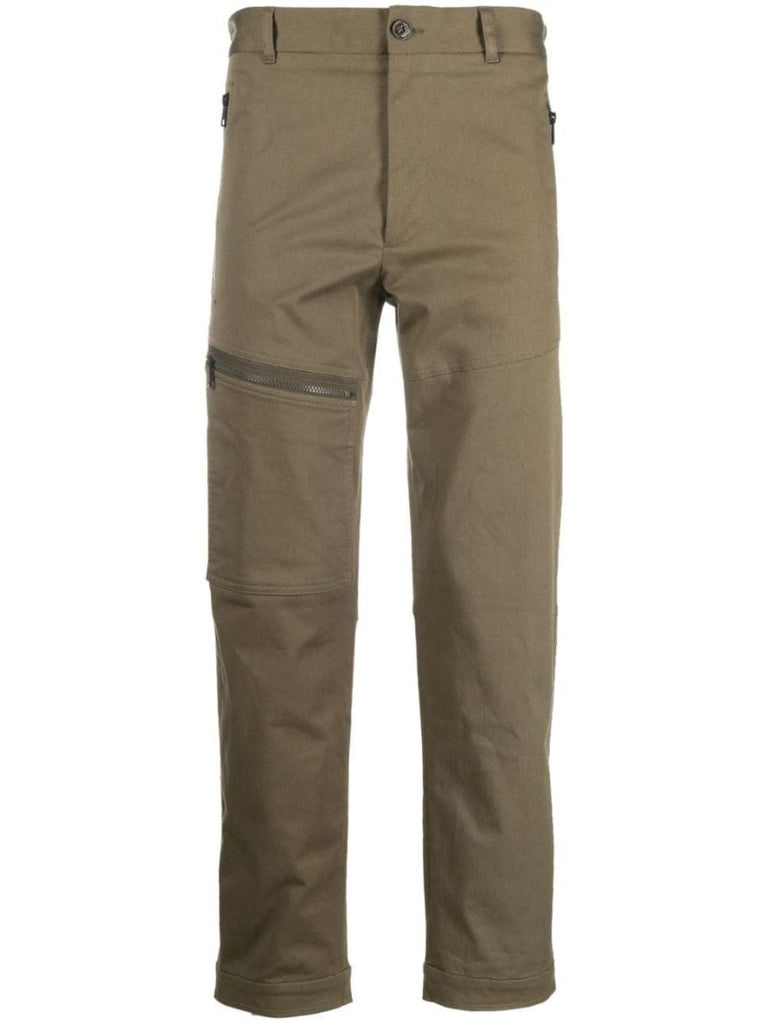 Green Straight-leg Trousers