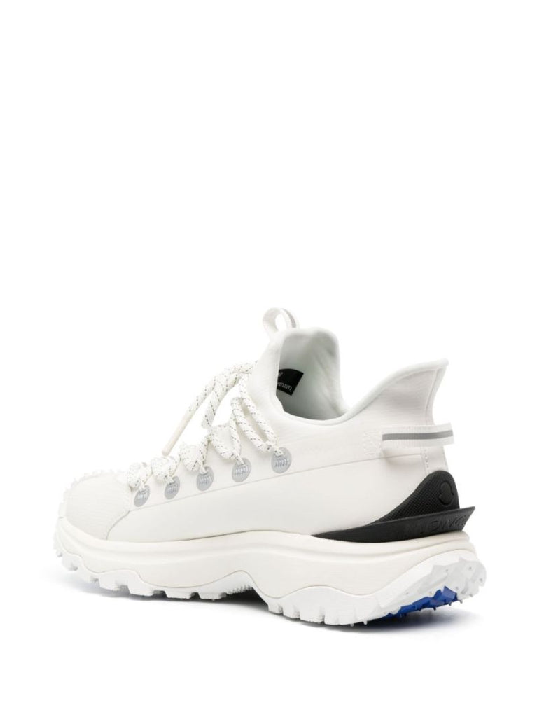 White Logo Print Sneakers