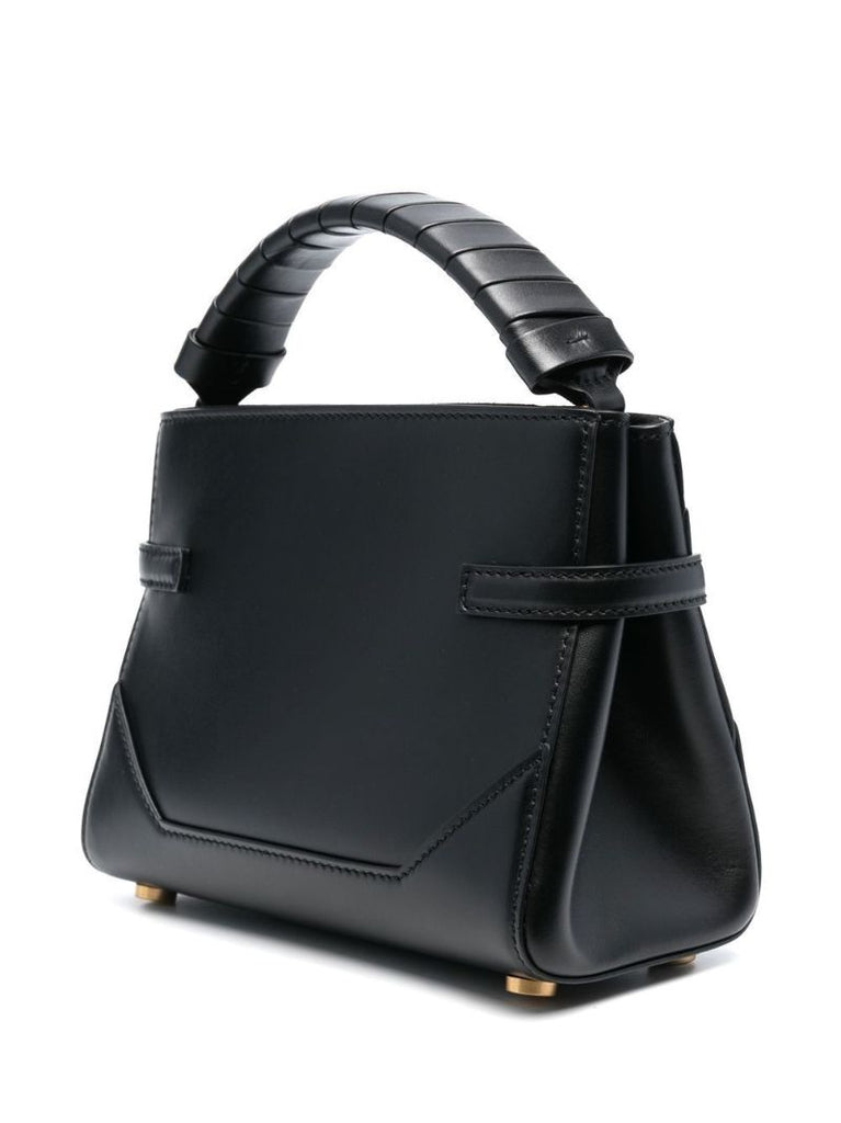 Black B-buzz Leather Top Handle Bag