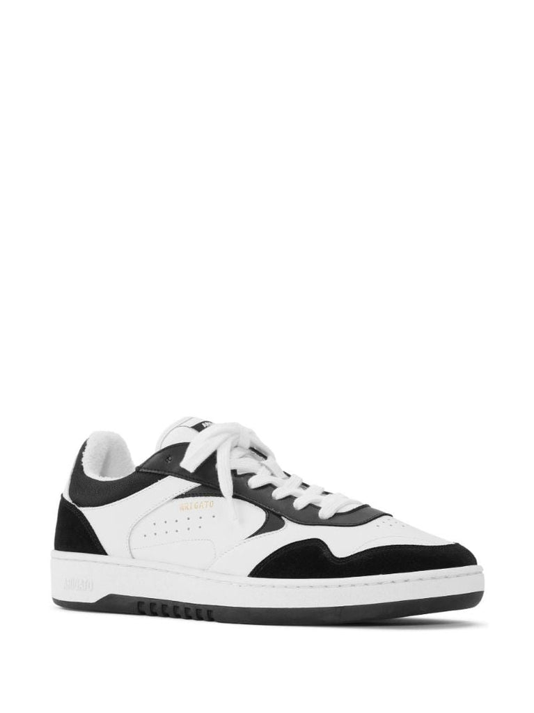 White and Black Arlo Panelled Sneakers