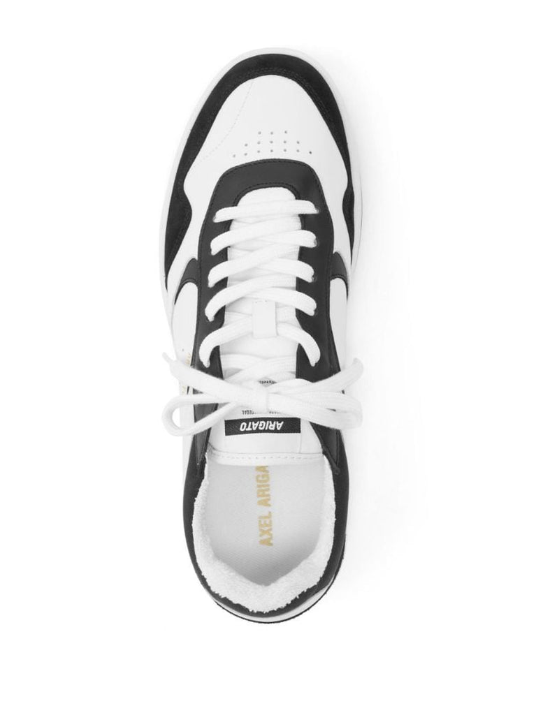 White and Black Arlo Panelled Sneakers