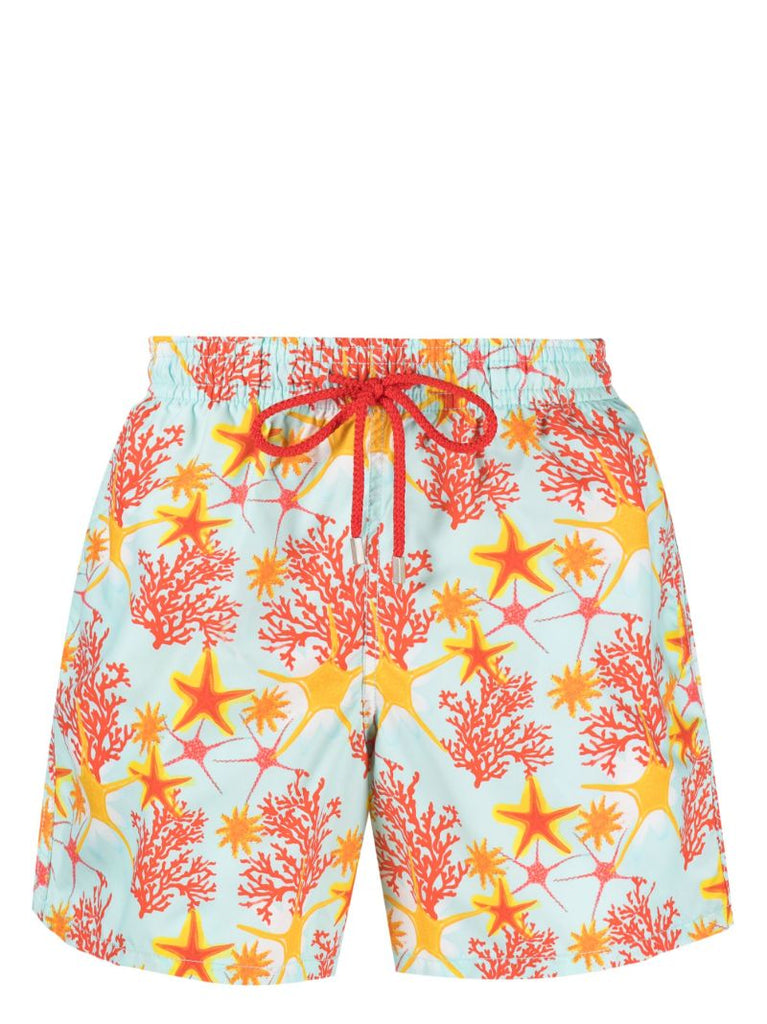 Blue Moorea Starlettes & Coraux Swim Shorts