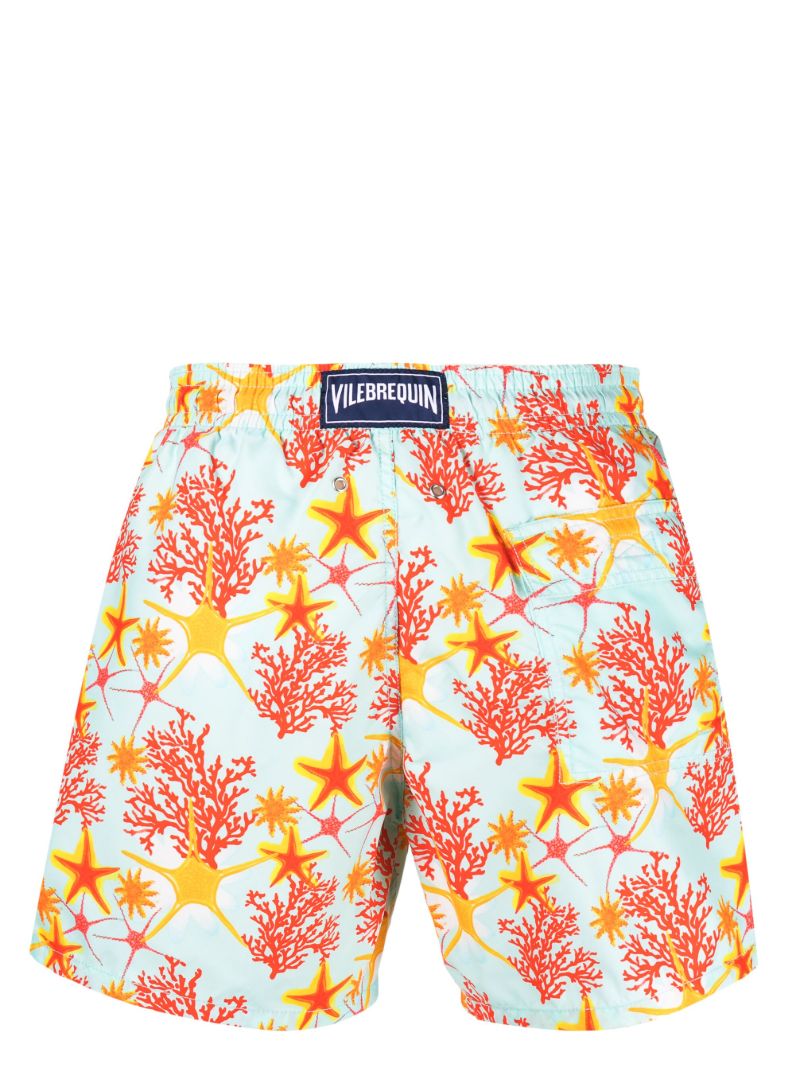 Blue Moorea Starlettes & Coraux Swim Shorts