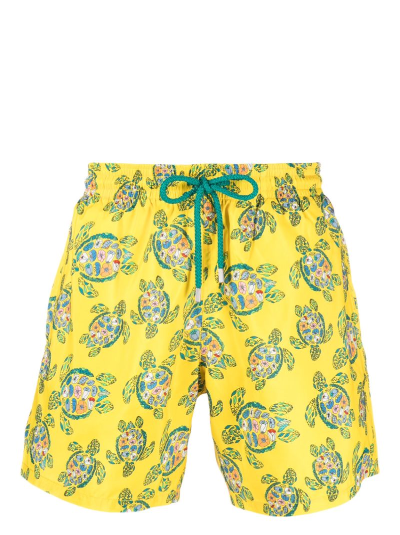 Yellow Mahina ProvenÃ_x0083_Â§al Turtles Swim Shorts