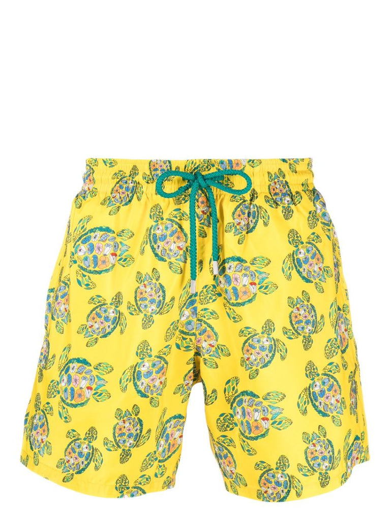 Yellow Mahina ProvenÃ_x0083_Â§al Turtles Swim Shorts