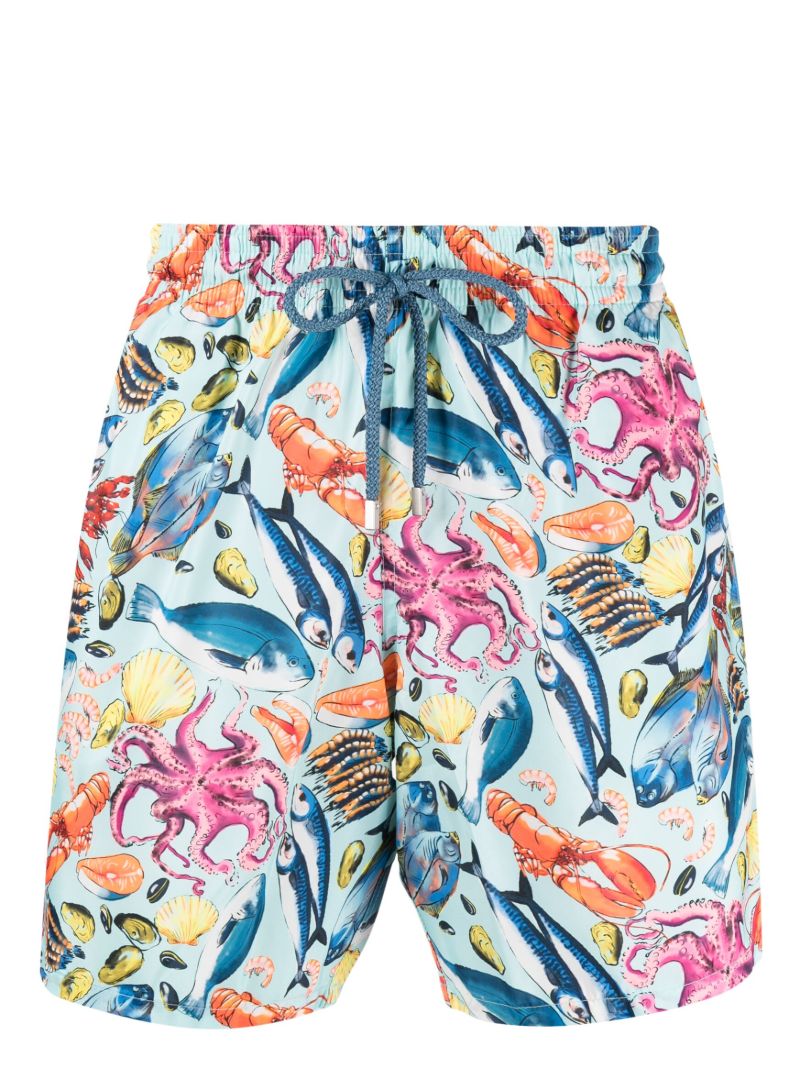 Blue Mahina Fisherman Swim Shorts