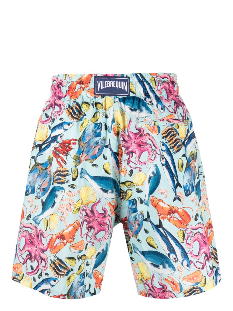 Blue Mahina Fisherman Swim Shorts