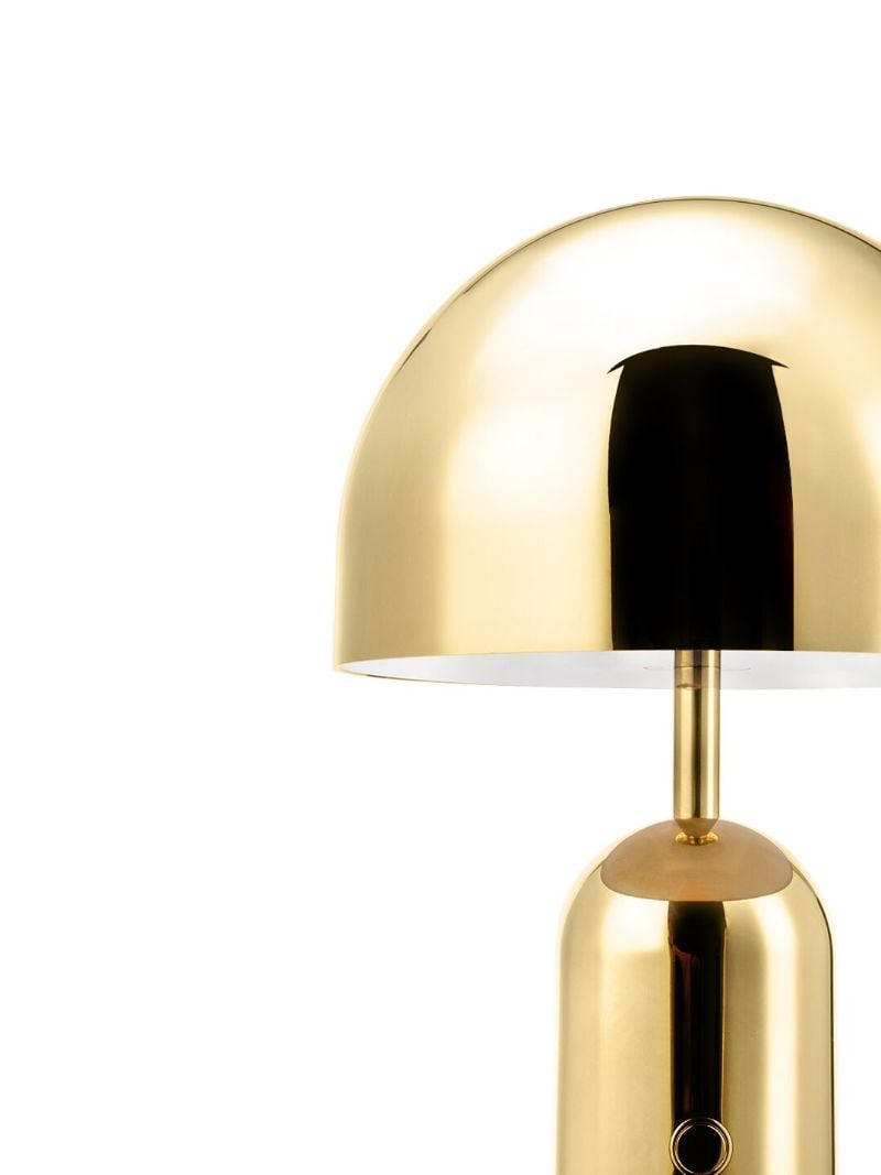 Gold-tone Bell Portable Led Lamp