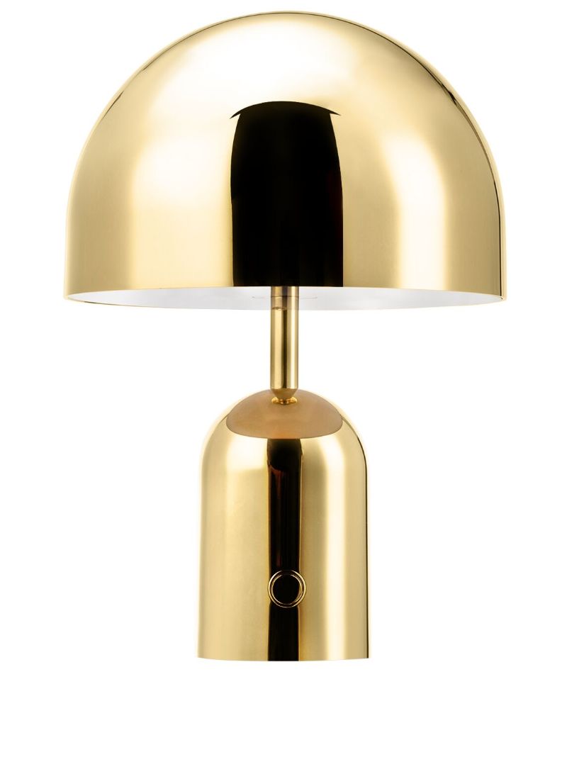 Gold-tone Bell Portable Led Lamp