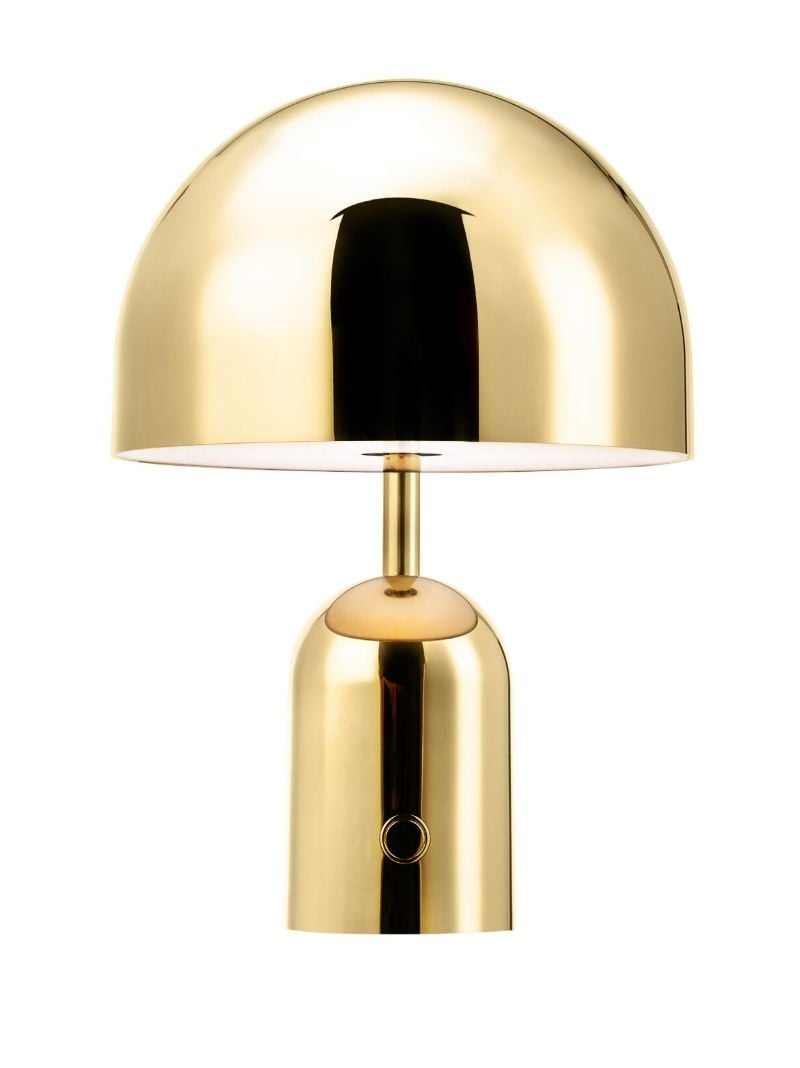 Gold-tone Bell Portable Led Lamp