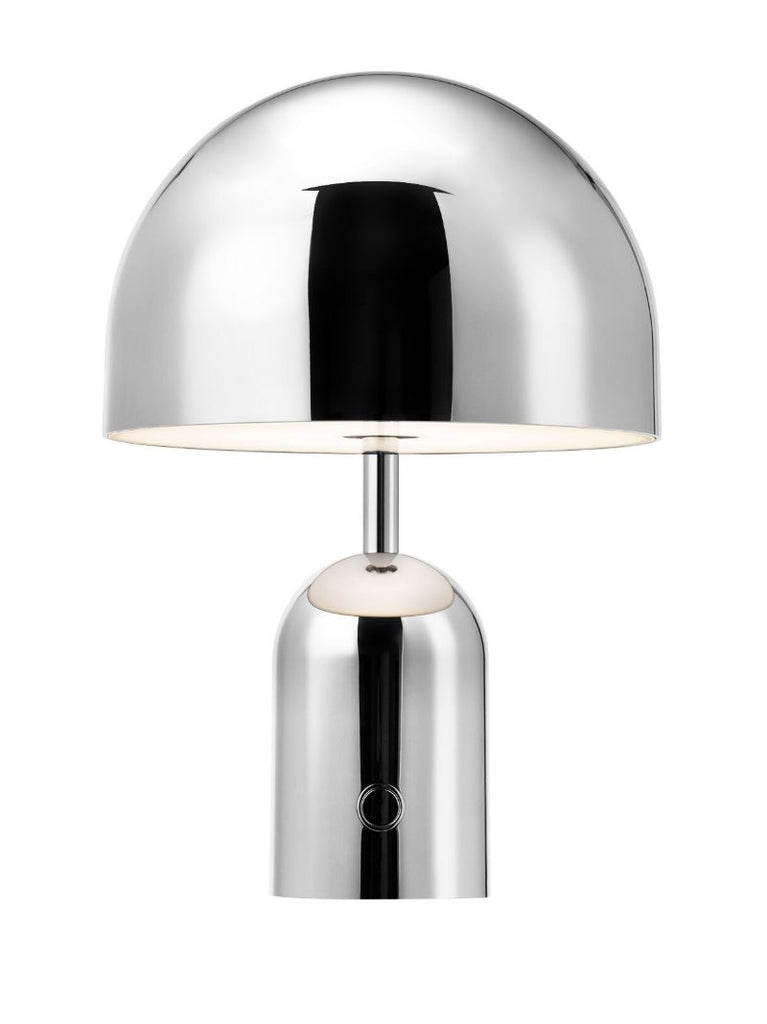 Silver-tone Bell Portable Led Lamp