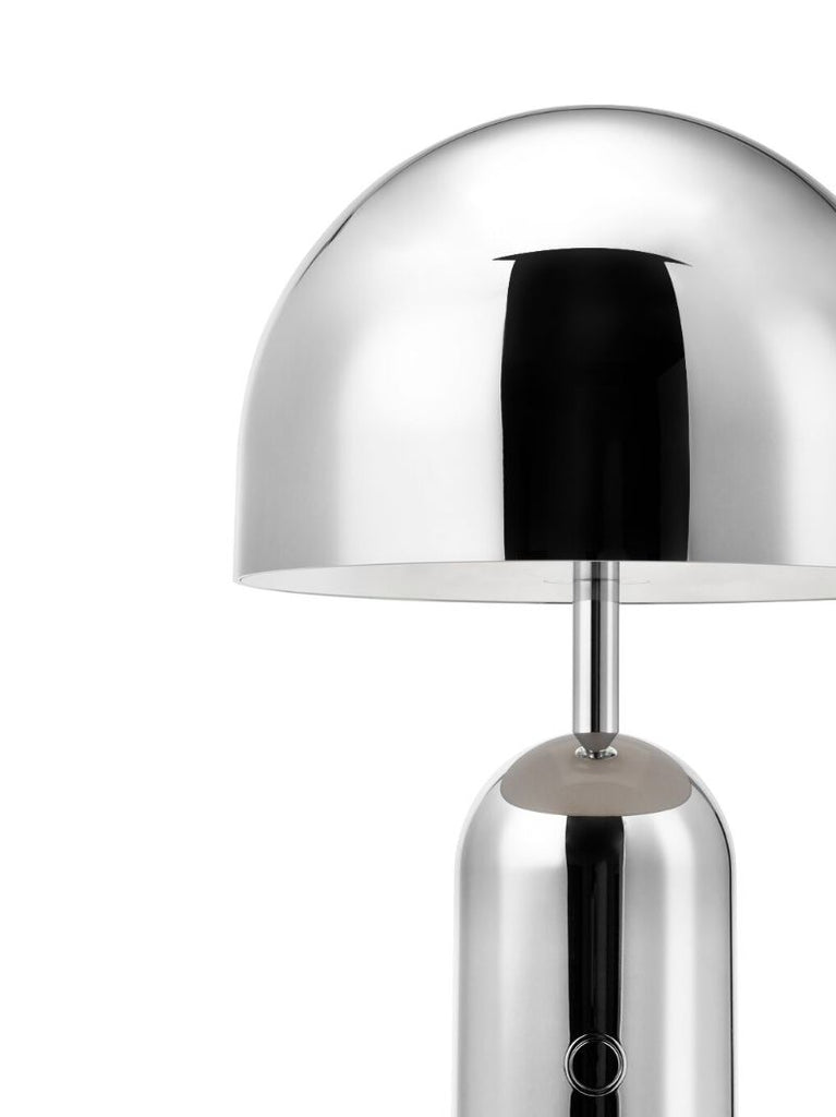 Silver-tone Bell Portable Led Lamp