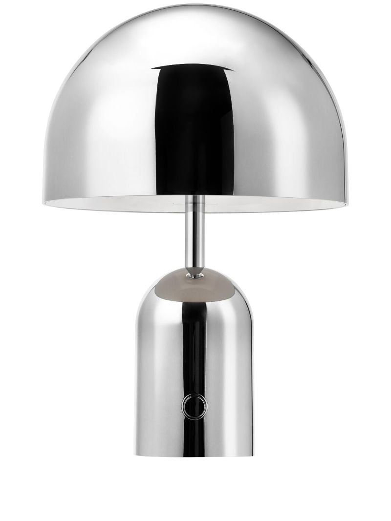 Silver-tone Bell Portable Led Lamp