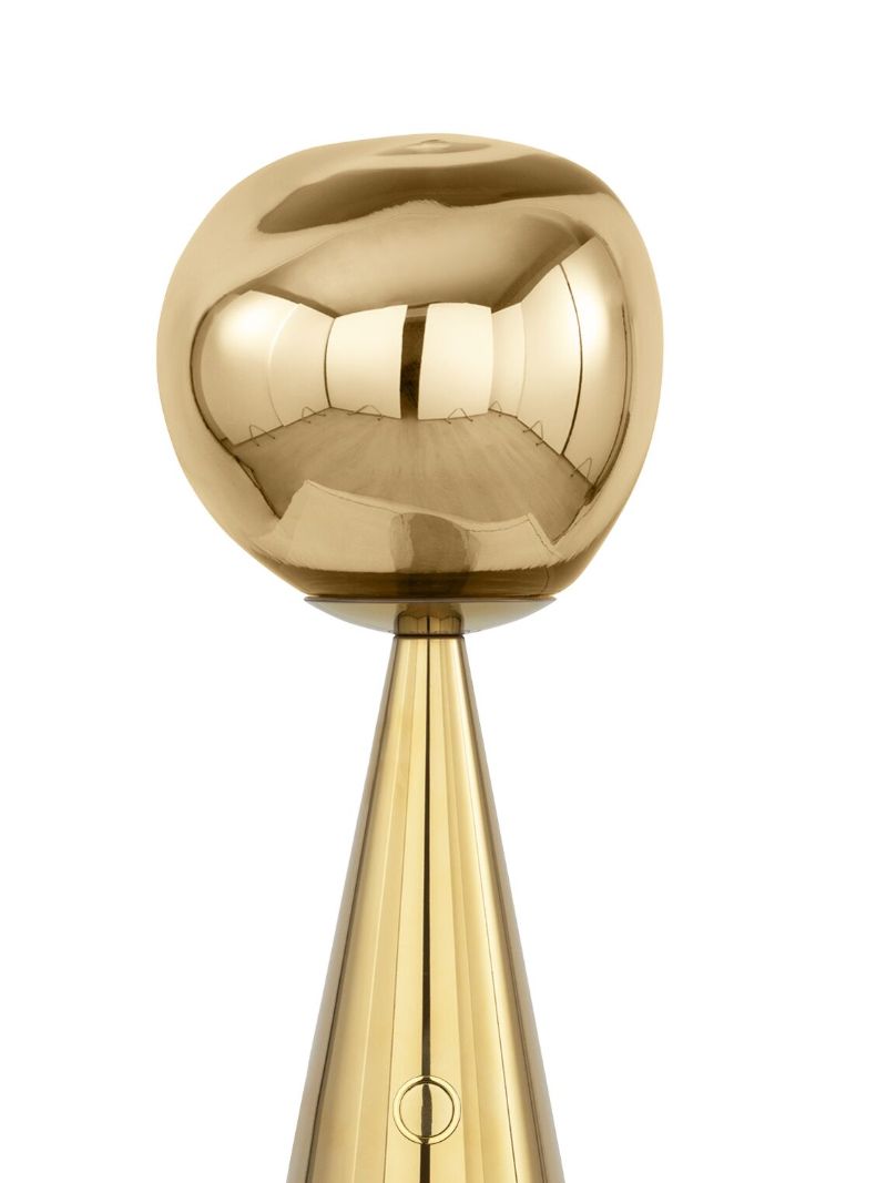 Gold-tone Melt Portable Led Lamp