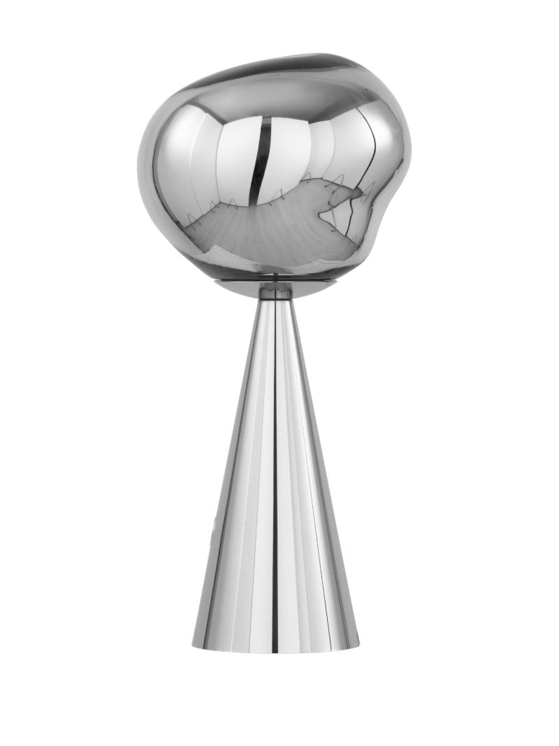 Silver-tone Melt Portable Led Lamp