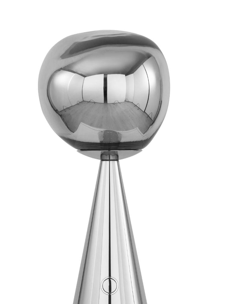 Silver-tone Melt Portable Led Lamp