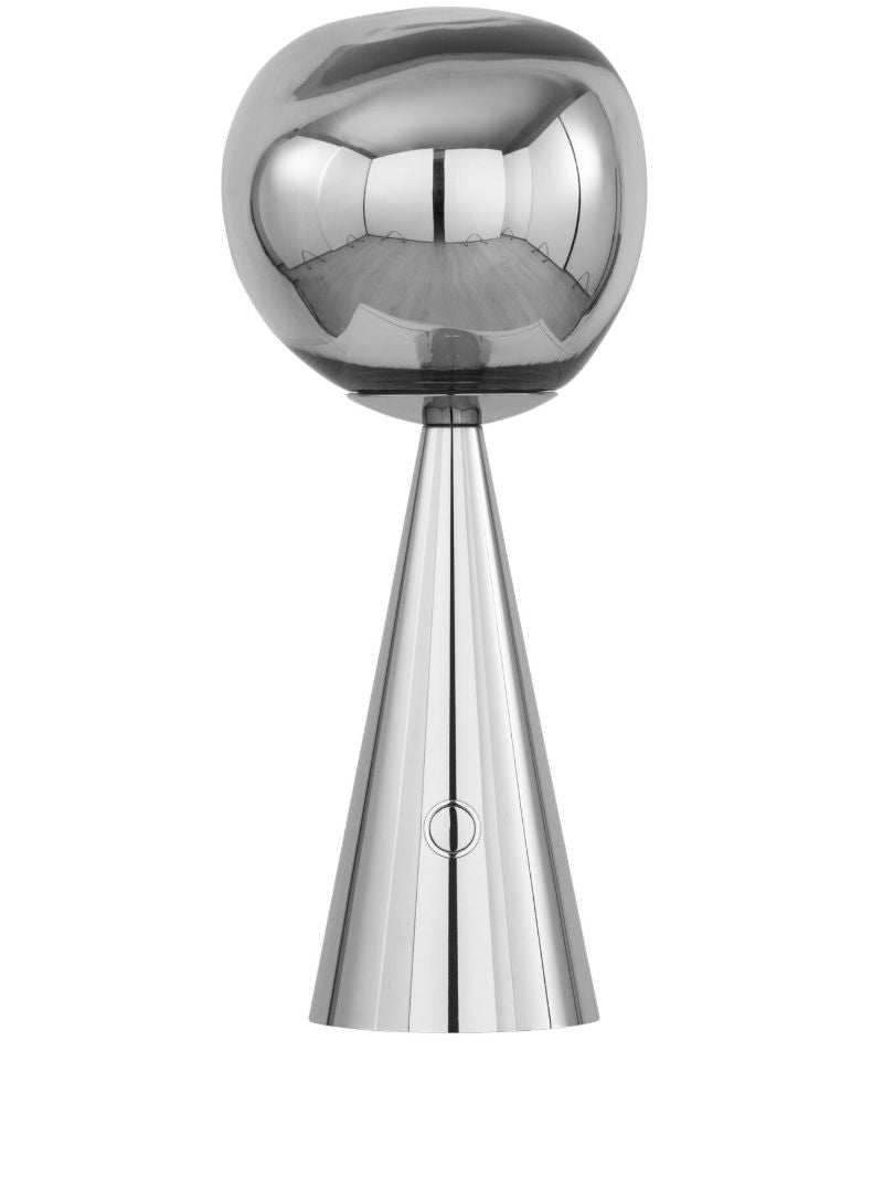 Silver-tone Melt Portable Led Lamp
