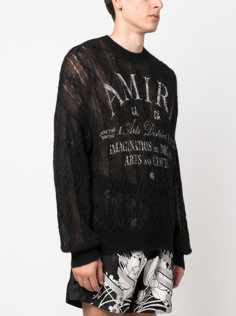 Black Logo-print Sweater
