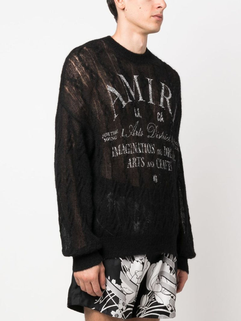 Black Logo-print Sweater