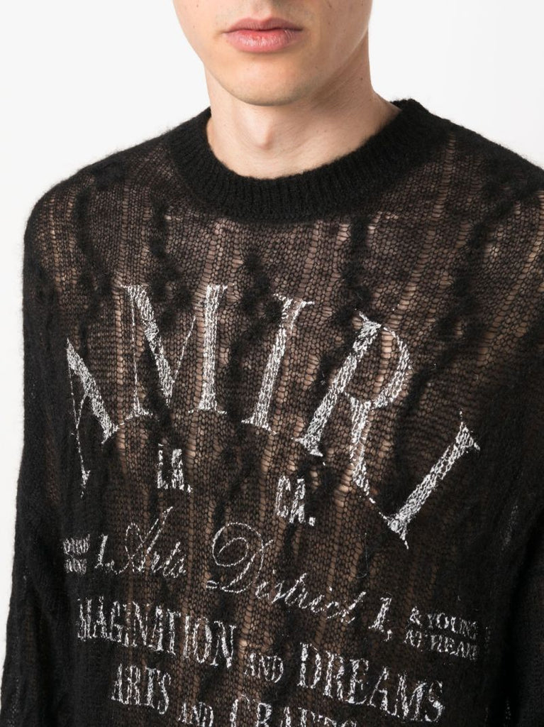 Black Logo-print Sweater