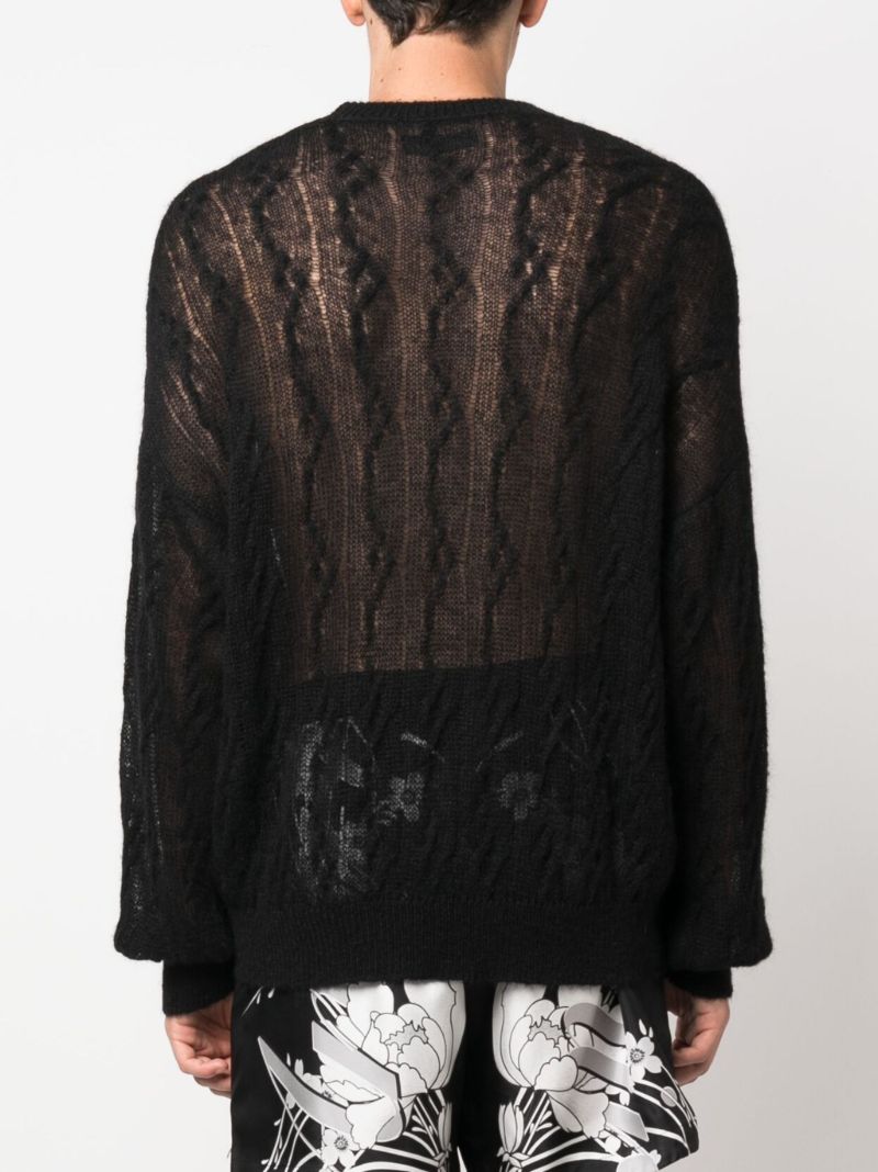 Black Logo-print Sweater
