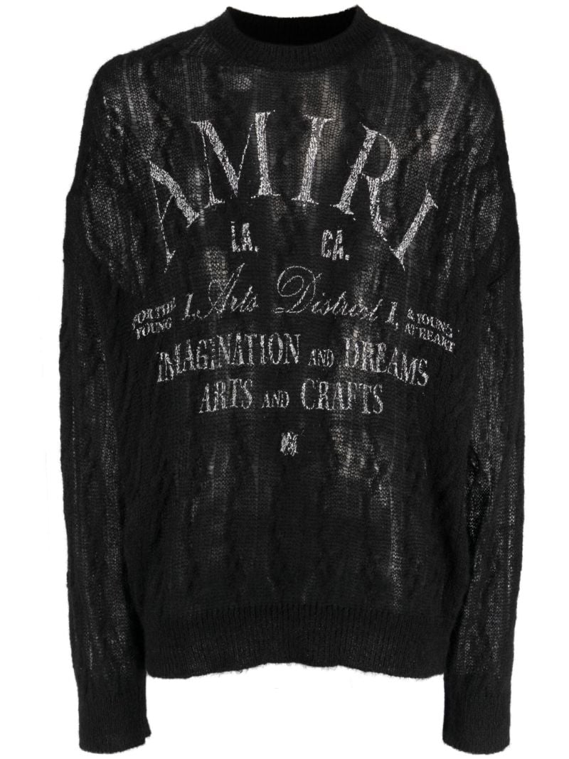 Black Logo-print Sweater