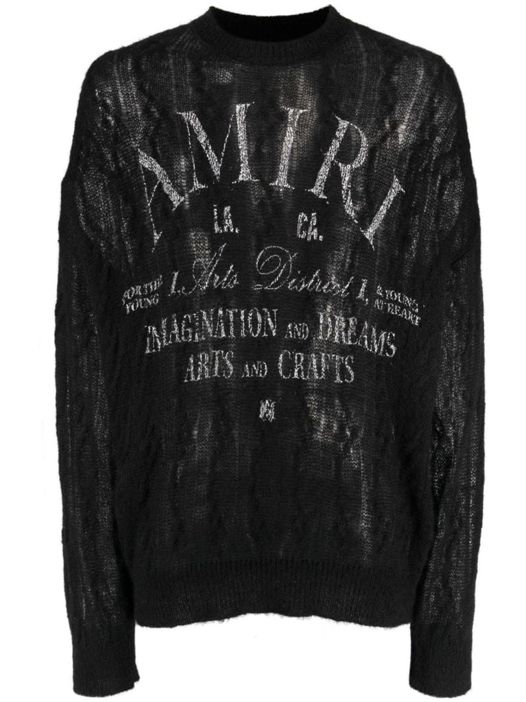 Black Logo-print Sweater