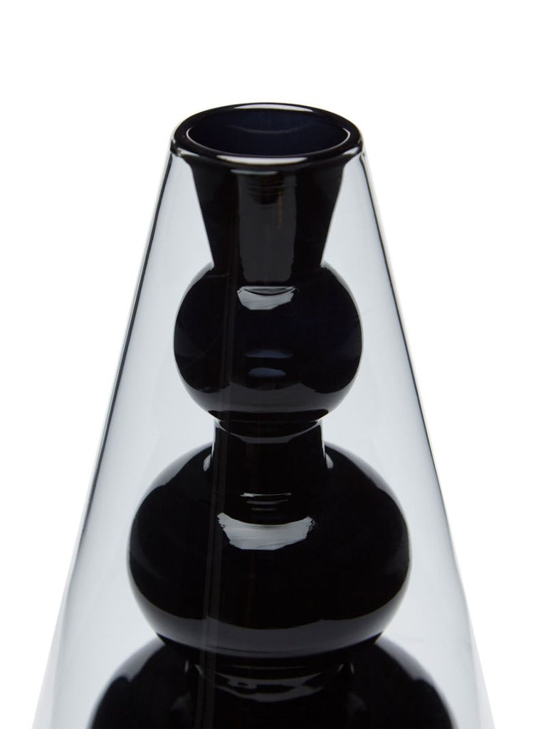 Black Bump Glass Vase