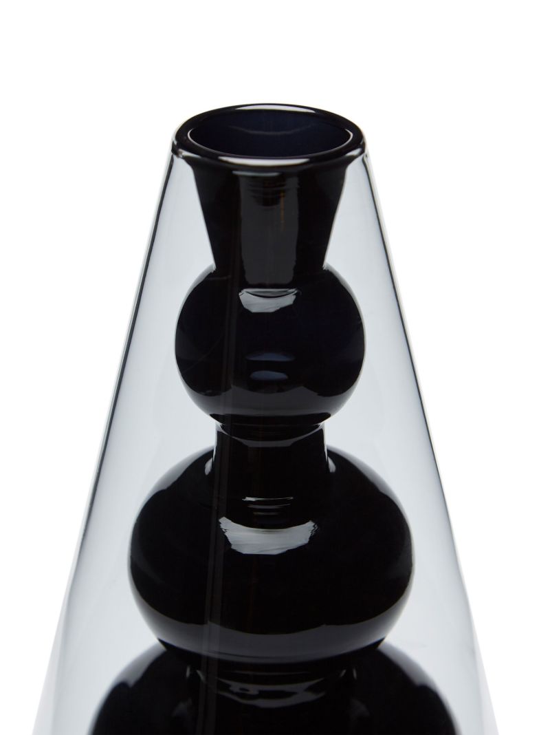 Black Bump Glass Vase