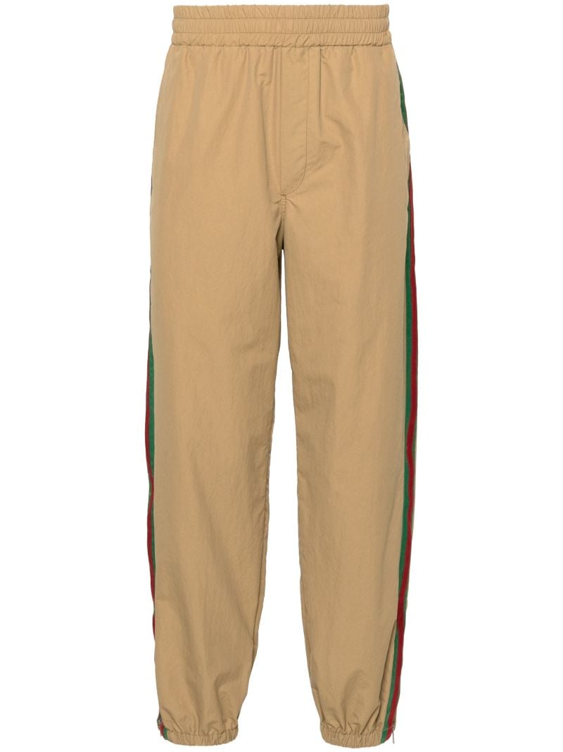 Brown Web Stripe Track Pnats