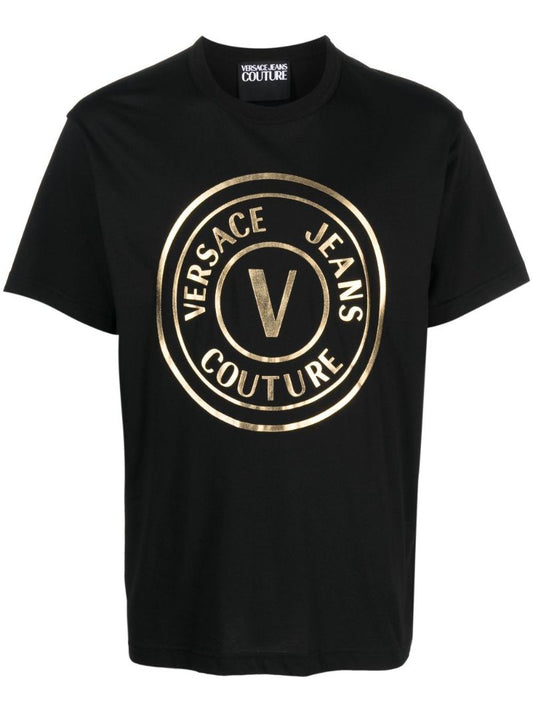 Black Logo-print Cotton T-shirt