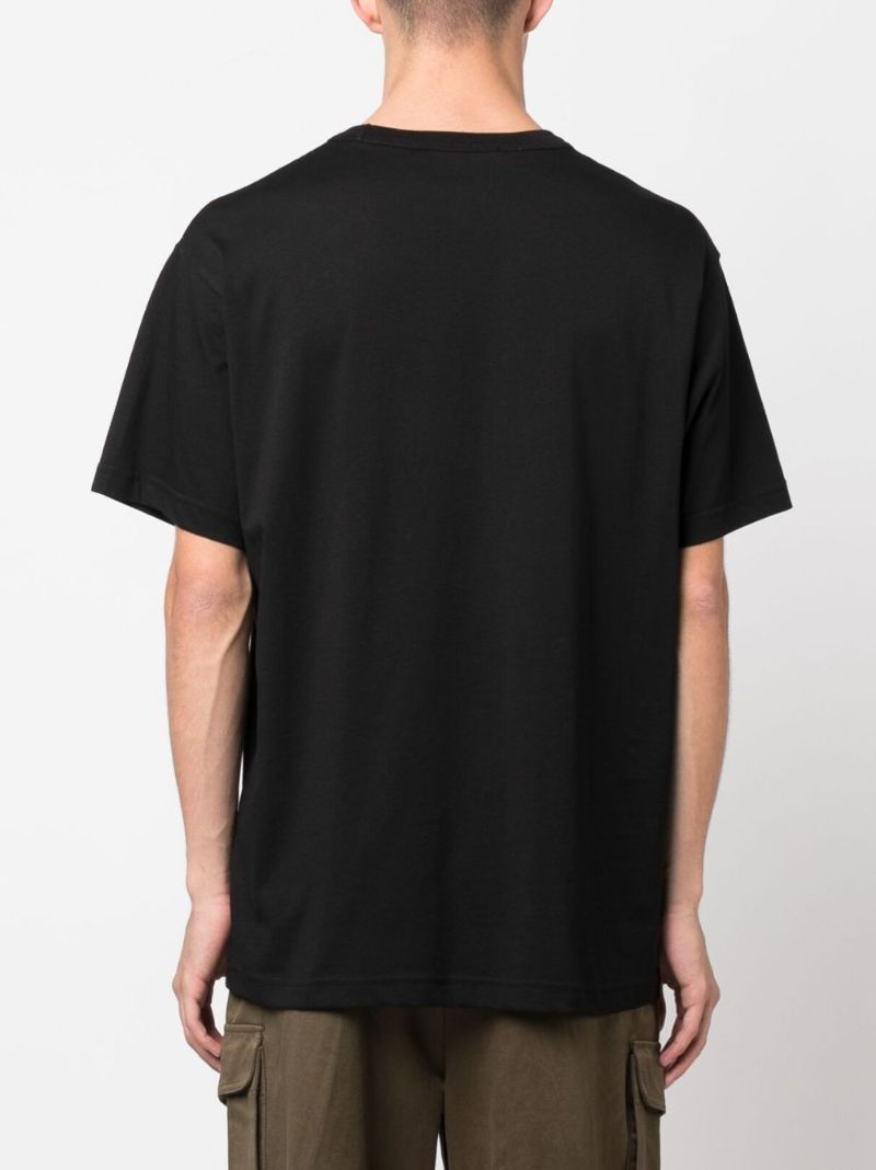 Black Logo-print Cotton T-shirt