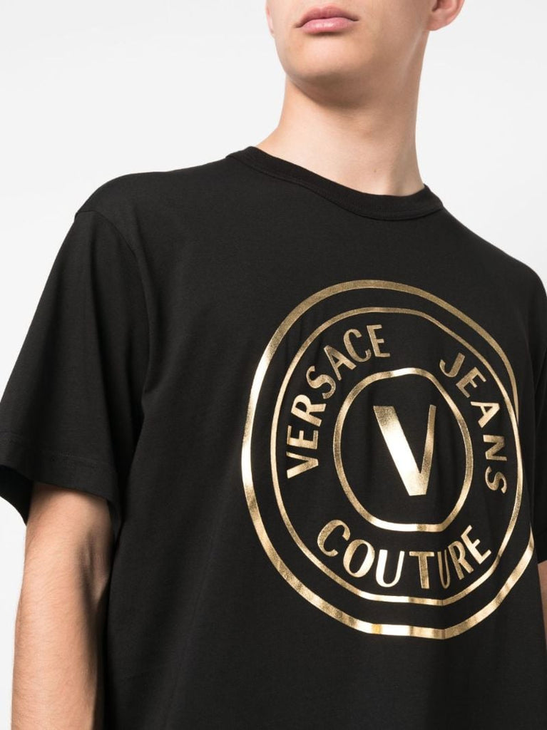 Black Logo-print Cotton T-shirt
