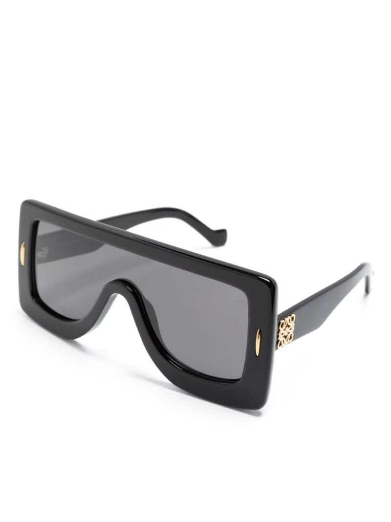 Black Oversize-frame Tinted Sunglasses