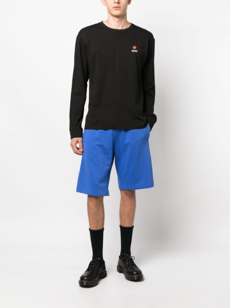 Black Boke Flower Cotton T-shirt